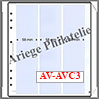 Feuilles AV C3 - Feuilles NEUTRES (Paquet de 5) - 3 Bandes pour Carnets (AVC3) AV-Editions