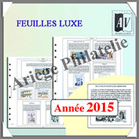 FRANCE - Jeu 2015 - Luxe - AVEC Pochettes (AVLX-2015)