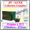 ALBUM AV FRANCE Préimprimé - Volumes 1 à 12 - LUXE - 1849 à 2021 (AVLX-COMP21) Av-Editions