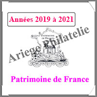 FRANCE - Jeu Patrimoine de France 2019 à 2021 - Luxe - AVEC ALBUM + ETUI (AVLXPF-19-21)