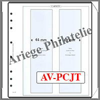 Feuilles AV PC/JT - Feuilles NEUTRES (Paquet de 5) - 2 Bandes pour Carnets (AVPCJT)