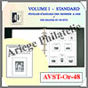 ALBUM AV FRANCE Préimprimé - Volume 1 - STANDARD - 1849 à 1948 (AVST-OR-48) Av-Editions