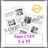FRANCE - Jeu CNEP - Pages 1  35 - Luxe - AVEC Pochettes (AV-CNEP-1-35)
