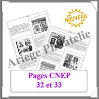 FRANCE - Jeu CNEP - Pages 32 et 33 - Luxe - AVEC Pochettes (AV-CNEP-32-33)
