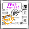 FRANCE - Jeu FFAP - Pages 1  7 - Luxe - AVEC Pochettes (AV-FFAP-1-7) Av-Editions