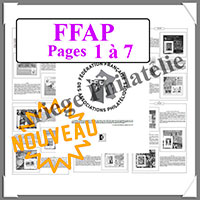 FRANCE - Jeu FFAP - Pages 1  7 - Luxe - AVEC Pochettes (AV-FFAP-1-7)