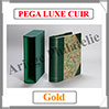 RELIURE PEGA LUXE CUIR 040S - AVEC Etui-- Couleur : GOLD (040S-GOLD) Crs