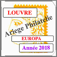 EUROPA 2018 - Jeu LOUVRE - Timbres Courants et Blocs (FEU18)