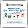 FRANCE 2023 - Jeu LOUVRE - Timbres Courants et Blocs (FF23) Crs