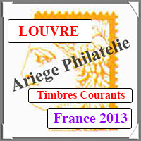 FRANCE 2013 - Jeu LOUVRE - Timbres Courants et Blocs (FF13)