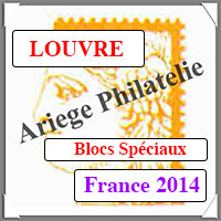 FRANCE 2014 - Jeu LOUVRE - Blocs CERES et BACCARAT (FF14BF)