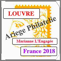 FRANCE 2018 - Jeu LOUVRE - Marianne L'Engage (FF18FM)