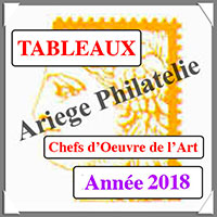 FRANCE 2018 - Jeu CHEFS d'OEUVRE de l'ART - Tableaux (FIS18)