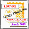 NOUVELLE CALEDONIE 2018 - Jeu LOUVRE - Timbres Courants et Blocs (FNCA18) Crs