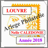NOUVELLE CALEDONIE 2018 - Jeu LOUVRE - Timbres Courants et Blocs (FNCA18)