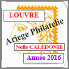 NOUVELLE CALEDONIE 2016 - Jeu LOUVRE - Timbres Courants et Blocs (FNCA16) Crs