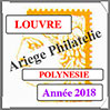 POLYNESIE 2018 - Jeu LOUVRE - Timbres Courants et Blocs (FPOL18) Crs