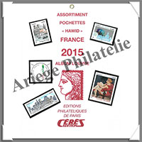 FRANCE 2015 - Jeu de Pochettes HAWID - Timbres Courants et Blocs (HBA15)