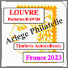 FRANCE 2023 - Jeu de Pochettes HAWID - Timbres Autocollants (HBA23ATC) Crs