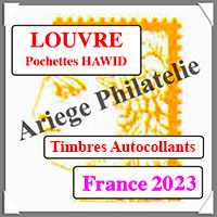 FRANCE 2023 - Jeu de Pochettes HAWID - Timbres Autocollants (HBA23ATC)
