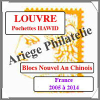 FRANCE 2015 - Jeu de Pochettes HAWID - Blocs du Nouvel An Chinois (HBAAC14)