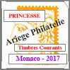 MONACO 2017 - Jeu PRINCESSE - Timbres Courants (MF17) Crs