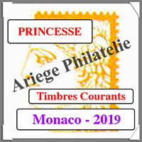 MONACO 2019 - Jeu PRINCESSE - Timbres Courants (MF19)