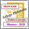 MONACO 2020 - Jeu PRINCESSE - Timbres Courants (MF20) Cérès