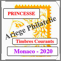 MONACO 2020 - Jeu PRINCESSE - Timbres Courants (MF20)
