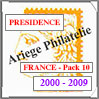 FRANCE - PRESIDENCE - Pack N°10 - Années 2000 à-2009 -- Timbres Courants (PF0009) Cérès