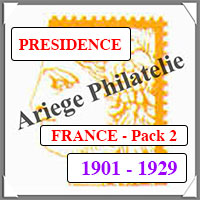 FRANCE - PRESIDENCE - Pack N2 - Annes 1901 -1929 -- Timbres Courants (PF0129)