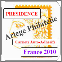 FRANCE 2010 - Jeu PRESIDENCE - Carnets Autocollants (PF10ATC)