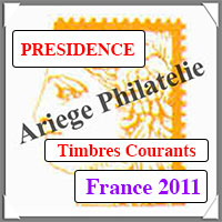 FRANCE 2011 - Jeu PRESIDENCE - Timbres Courants (PF11)