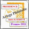 FRANCE 2011 - Jeu PRESIDENCE - Feuillet Année du Lapin (PF11AC) Cérès