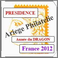 FRANCE 2012 - Jeu PRESIDENCE - Feuillet Anne du Dragon (PF12AC)