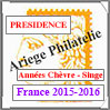 FRANCE 2015-16 - Jeu PRESIDENCE - Feuillet Année de la Chèver et du Singe (PF15AC) Cérès