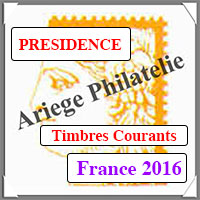 FRANCE 2016 - Jeu PRESIDENCE - Timbres Courants (PF16)