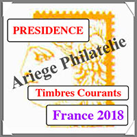 FRANCE 2018 - Jeu PRESIDENCE - Timbres Courants et Blocs  (PF18)