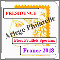 FRANCE 2018 - Jeu PRESIDENCE - Blocs Spciaux (PF18BF)