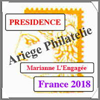 FRANCE 2018 - Jeu PRESIDENCE - 10 Feuillets Marianne L'Engage (PF18FM)