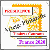 FRANCE 2020 - Jeu PRESIDENCE - Timbres Courants et Blocs  (PF20)