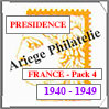FRANCE - PRESIDENCE - Pack N°4 - Années 1940 à-1949 -- Timbres Courants (PF4049) Cérès