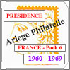 FRANCE - PRESIDENCE - Pack N°6 - Années 1960 à-1969 -- Timbres Courants (PF6069) Cérès