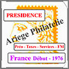 FRANCE - PRESIDENCE - Timbres de SERVICE - Début à 1976 (PSP) Cérès