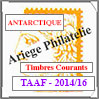 TAAF 2014-2016 - Jeu ANTARCTIQUE - Timbres Courants (TSP18) Crs