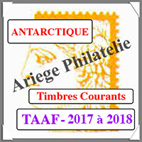 TAAF 2017-2018 - Jeu ANTARCTIQUE - Timbres Courants (TSP19)