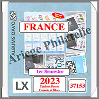 FRANCE 2023 + Reliure XIII et Boitier  - 1 er Semestre - 1ace - AVEC Pochettes (37153-XIII)