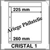 KOSMOS - Feuilles CRISTAL 1 - TRANSPARENTES - 1 Poche : 225*260 mm - Paquet de 5 Feuilles (CRISTAL1) Davo