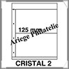 KOSMOS - Feuilles CRISTAL 2 - TRANSPARENTES - 2 Poches : 125*260 mm - Paquet de 5 Feuilles (CRISTAL2) Davo