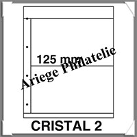 KOSMOS - Feuilles CRISTAL 2 - TRANSPARENTES - 2 Poches : 125*260 mm - Paquet de 5 Feuilles (CRISTAL2)